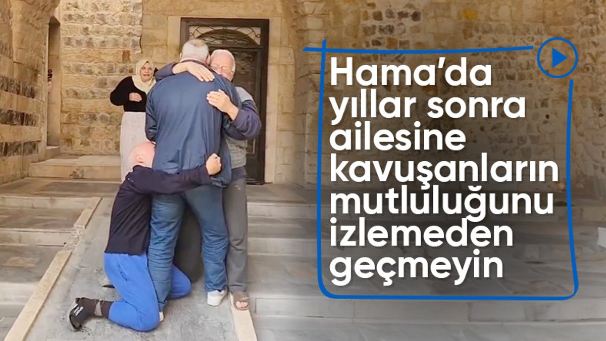 Hama’da ayrılan aileler, yıllar sonra yeniden bir arada