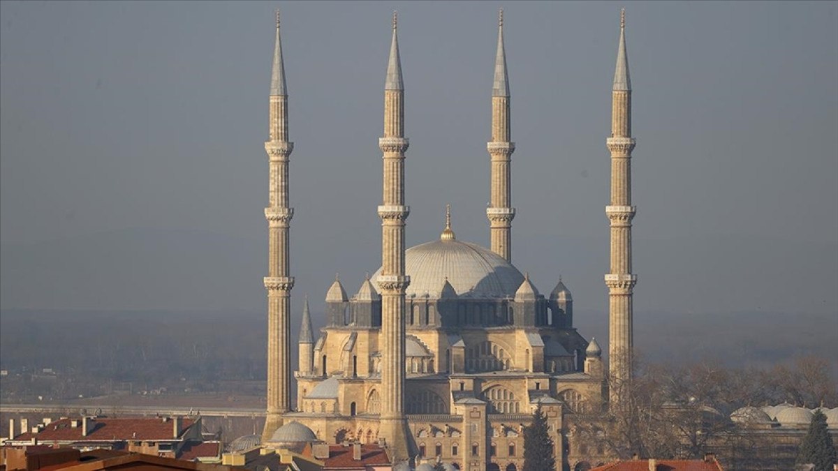 Edirne’de Selimiye Camii’nin restorasyonunda son dokunuşlar