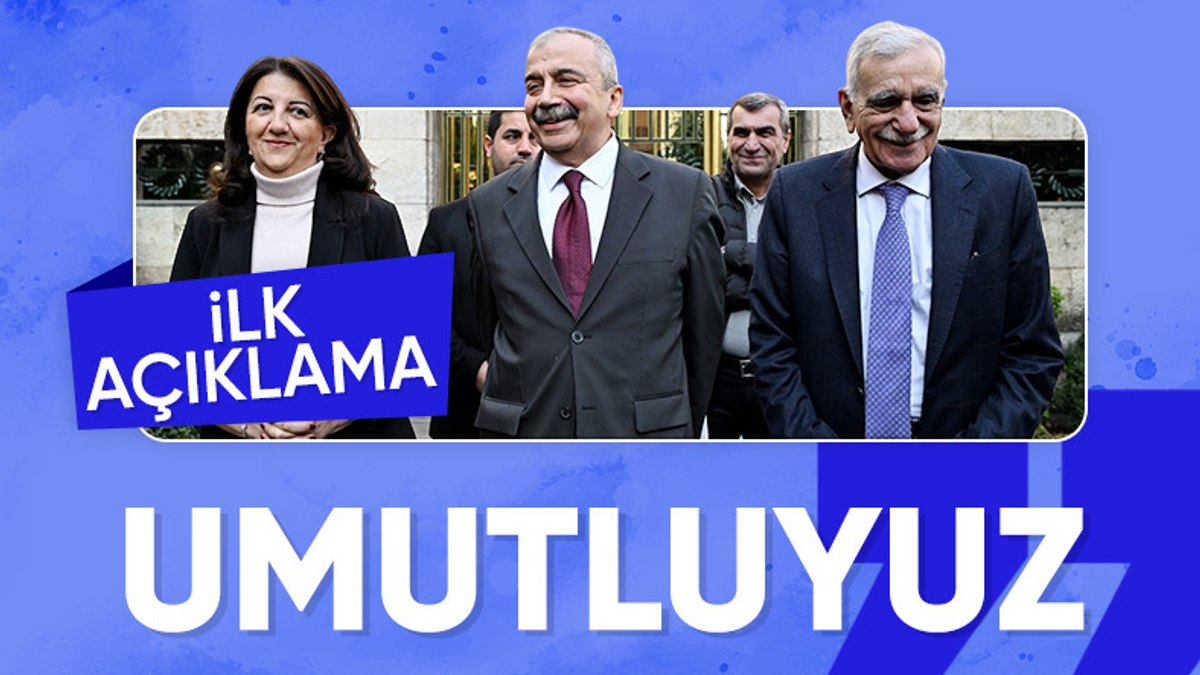 Numan Kurtulmuş’u ziyaret eden DEM heyetinden ilk açıklama: Umutluyuz