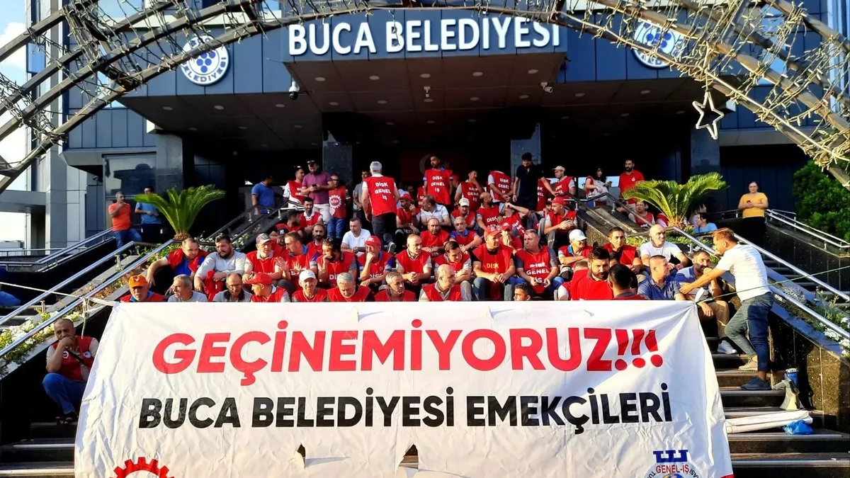 Yine Buca yine isyan! Maaşlar yatmadı işçiler ayaklandı